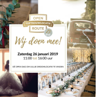 Doe op 26 januari inspiratie op tijdens de Open Trouwlocatie Route