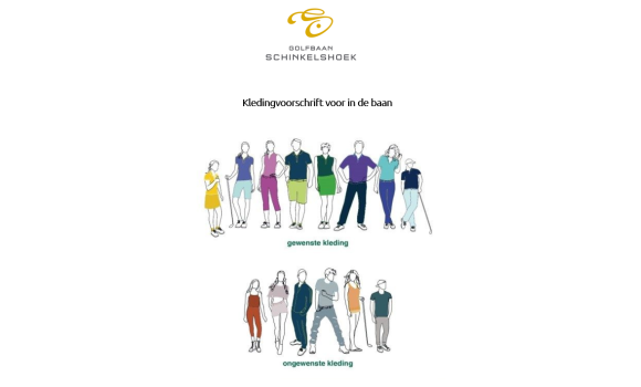 Kledingvoorschriften in de baan